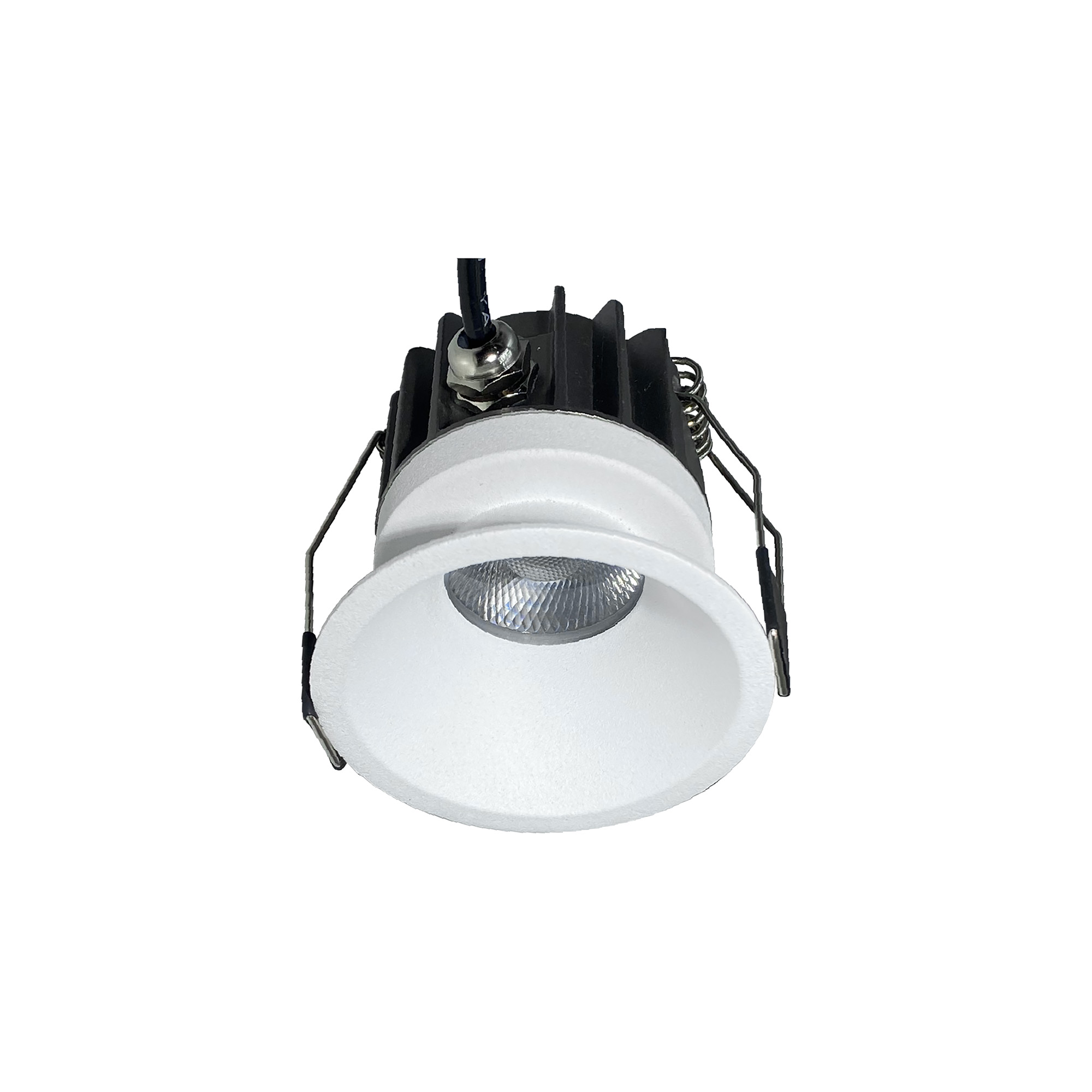 M8764  Rombok Downlight 8W LED, Dimmable CCT LED, Cut Out: 55mm, 720lm, 36° Deg, IP65 DRIVER INC., White
